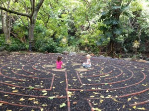 girlsmeditatinglabyrinth